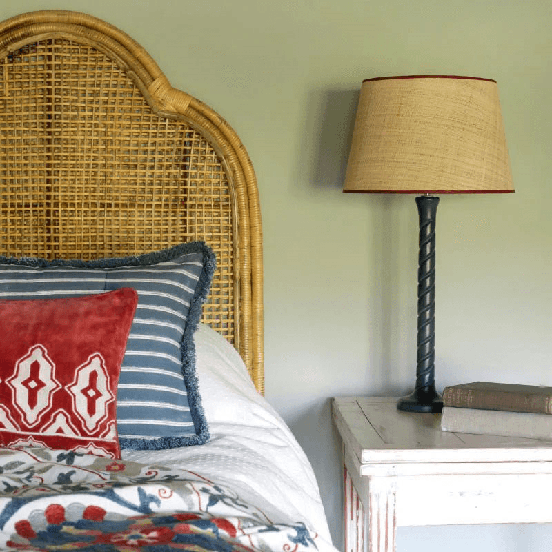Seema Raffia Lampshade, D27cm, Red