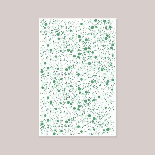 Image showing the Splatter Tablecloth, W165 x L270cm, Smoke Green product.