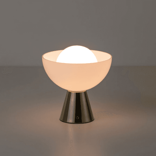 Image showing the Dome Cordless Table Lamp, H22cm, Brass product.