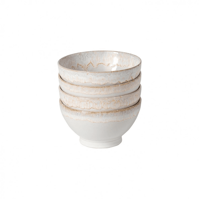 Set of 4 Bowls, D15cm, White
