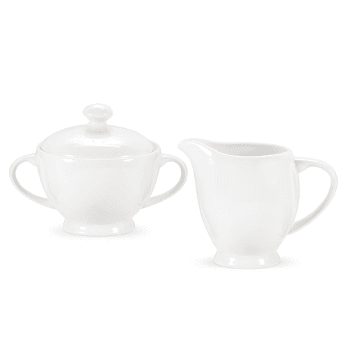 Image showing the Serendipity Sugar and Cream Jug, 220ml, White product.