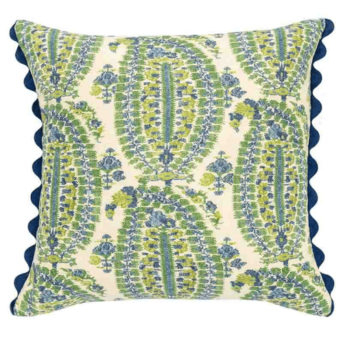 Image showing the Anoushka Cushion, 50 x 50cm, Blue/Green product.