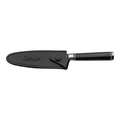Image showing the Katana Saya Pakkawood Boning Knife, 15cm Damascus Blade product.