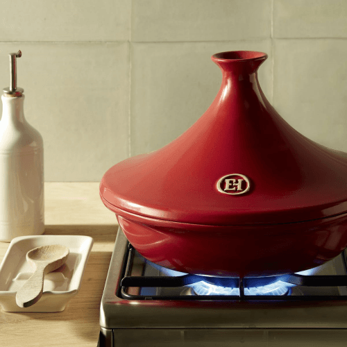 Image showing the Tagine dish, H20 x D26cm - 2 litre, Burgundy product.