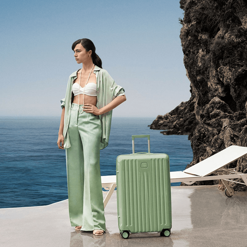 Positano Suitcase, H78 x W31 x L53cm, Sage Green