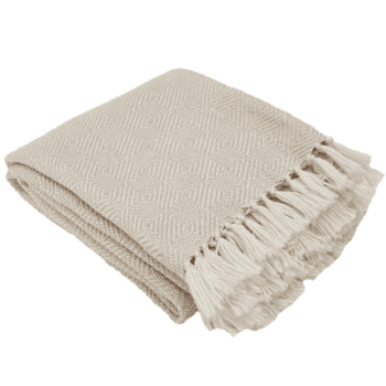 Diamond Throw 230 x 130cm, Shell, Shell