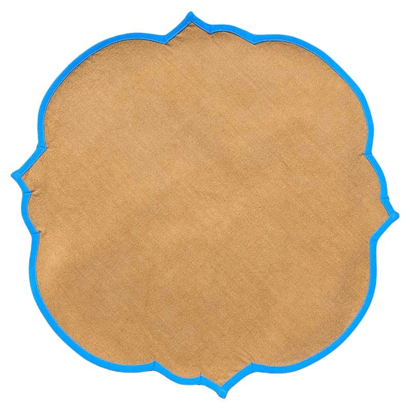 Ikat Placemat, D40cm, Orange