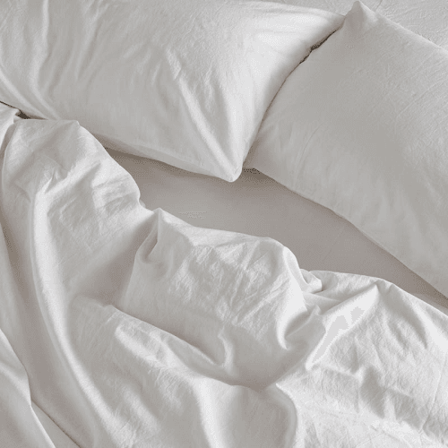 Image showing the Relaxed Cotton Pair of Standard Pillowcases, Snow product.
