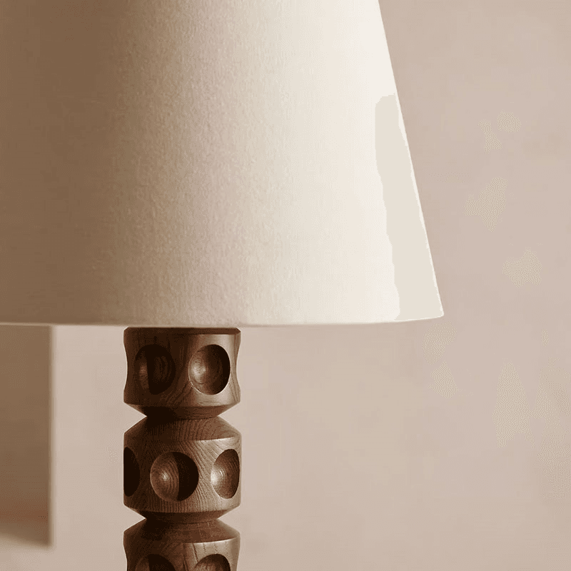 Francesca Table Lamp, H65cm, Brown