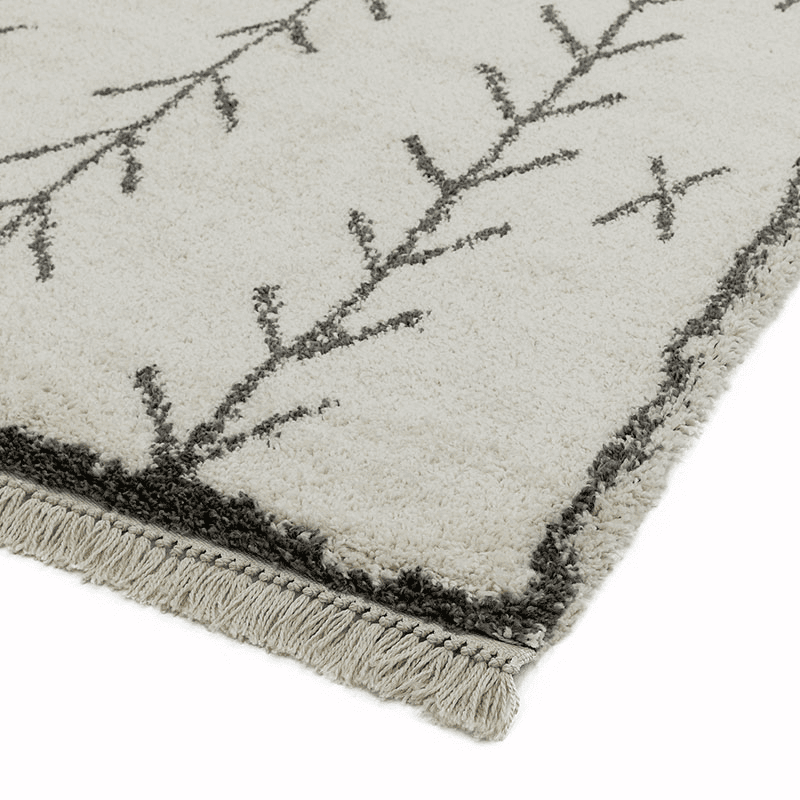 Rocco berber style rug, 200 x 290cm, Grey & Cream