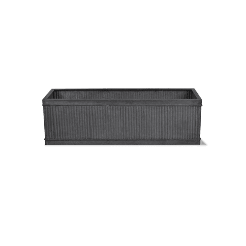 Image showing the Vence Small window box, H18 x W60 x D20cm, Steel product.