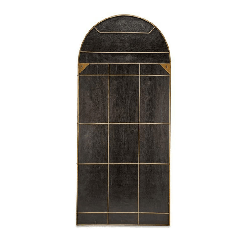 Imoma Full Length Arch Mirror, H180 x W80cm, Brass