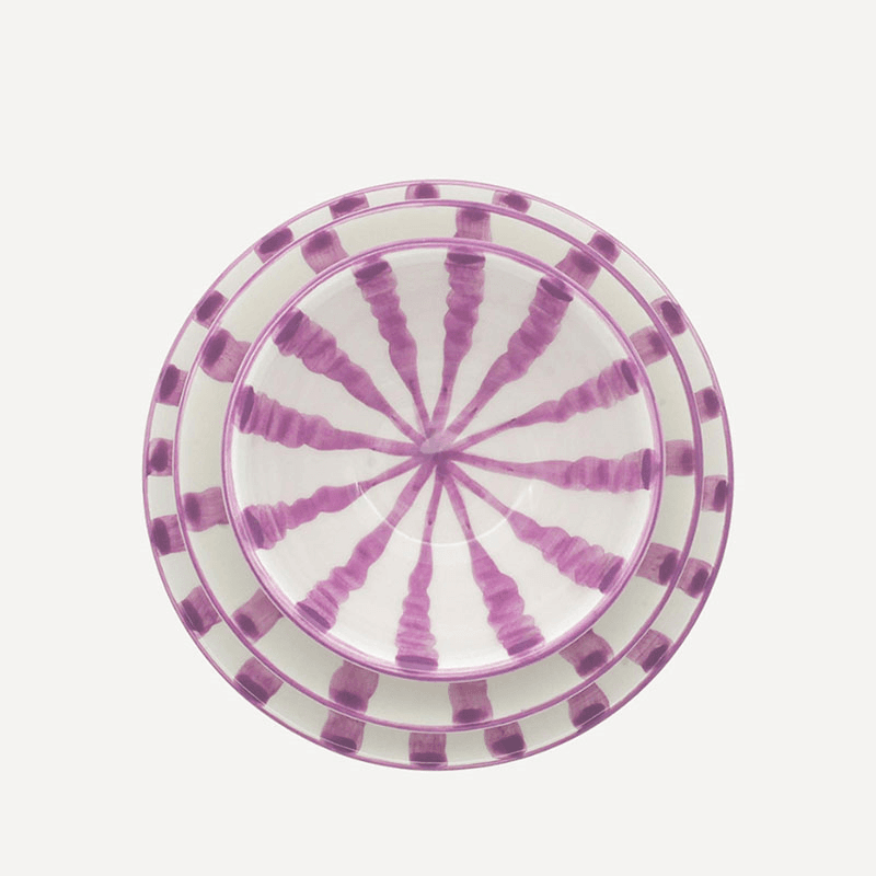 Wave 3 Piece Dinner Set, Sorbet
