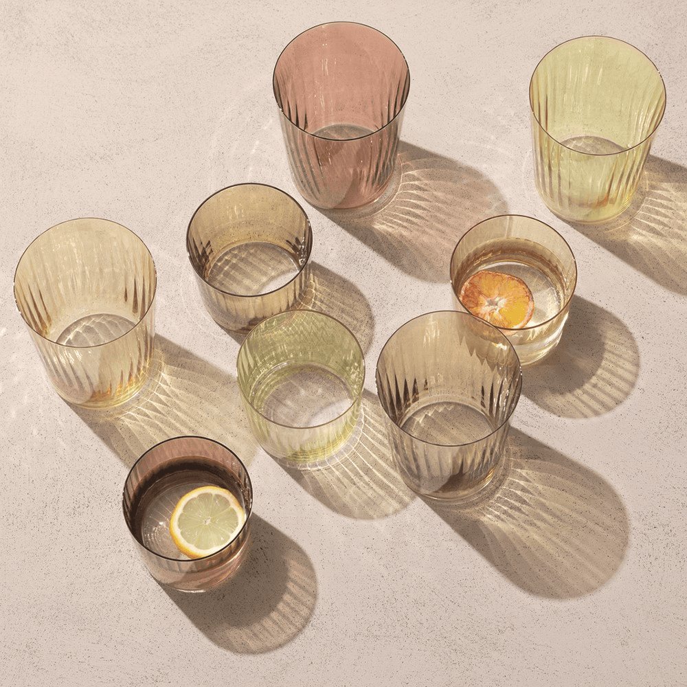 Gems Set of 4 tumblers, 310ml, amber