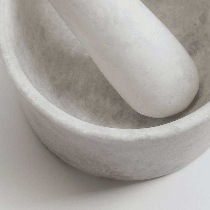 Mandalay Pestle & Mortar, D12cm, Marble