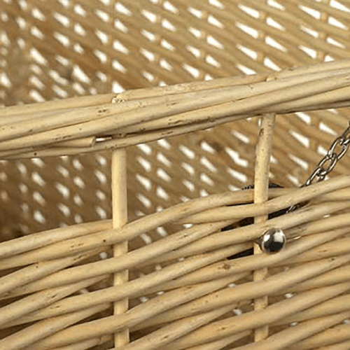 Image showing the Buff Willow Picnic Hamper with Leather Straps product.