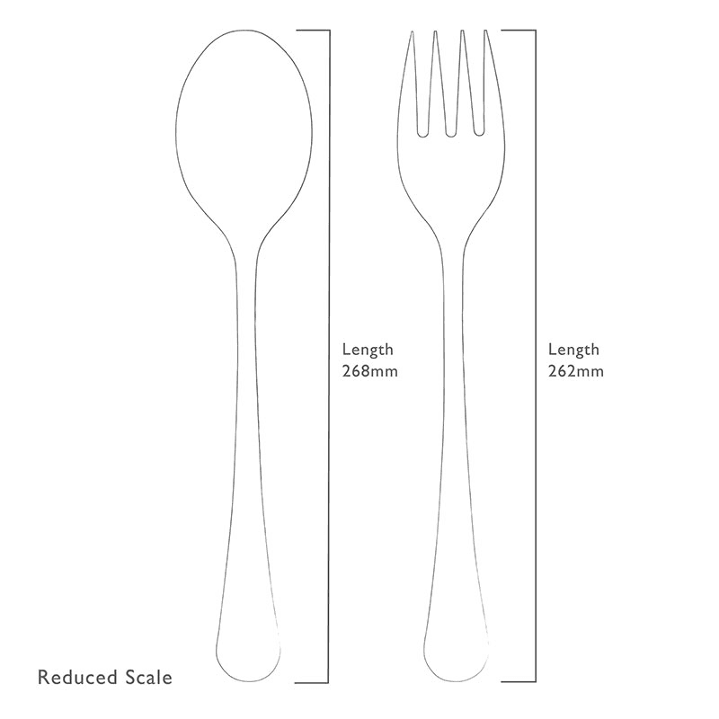 Radford Bright 2 Piece Large Serving Set, Stainless Steel