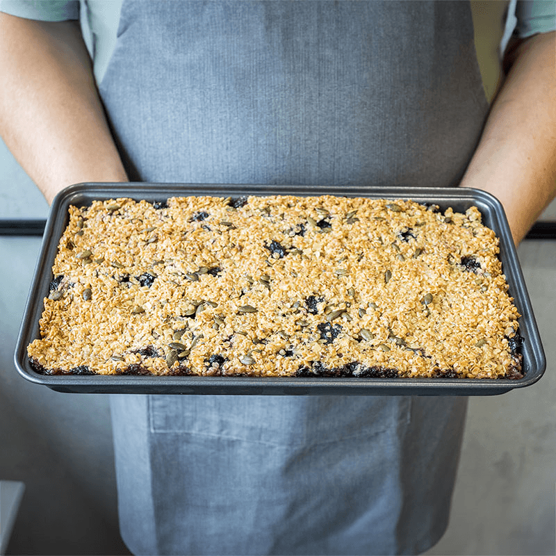 Brownie pan, sleeved, 34 x 20 x 4cm
