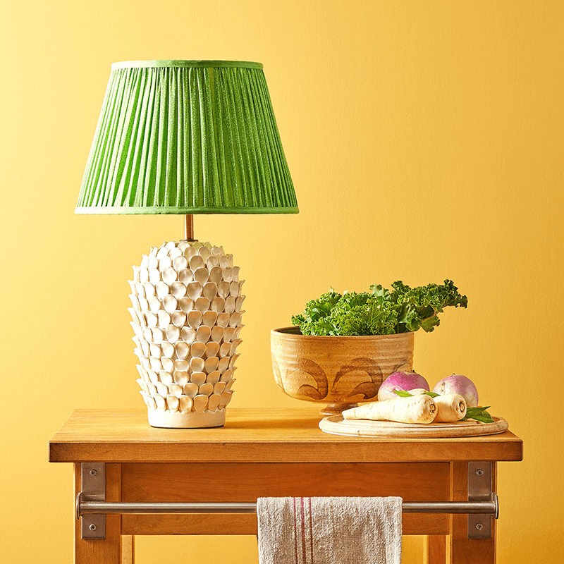 Stucco Small Table Lamp Base Only, H26cm x W15.5cm, Stone