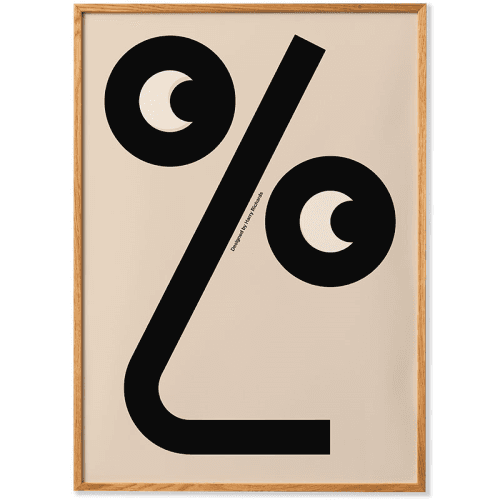 Image showing the % Framed Print, 30 x 40cm, Black product.