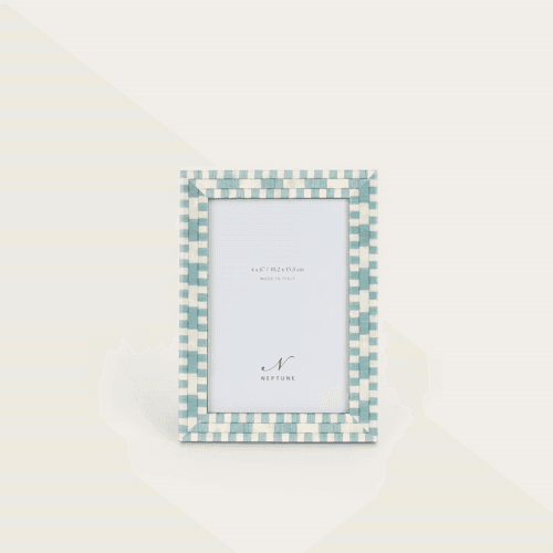 Image showing the Montpellier Photo Frame, 4x6", Blue product.