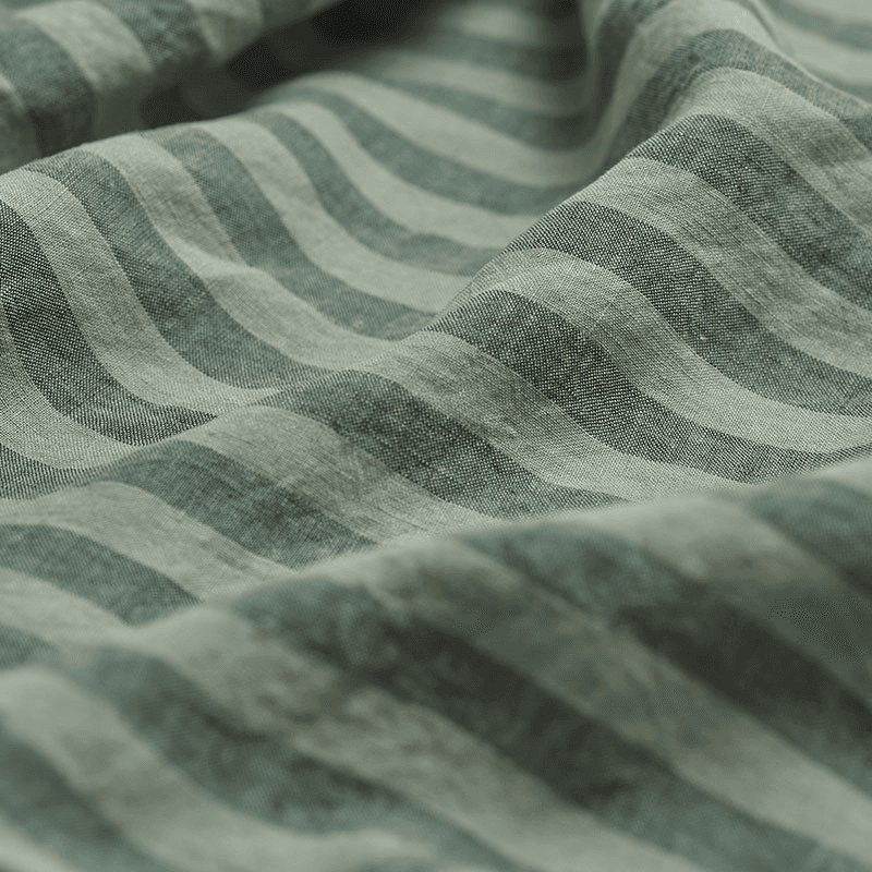 Pembroke Stripe Pillowcases, Standard, Pine Green