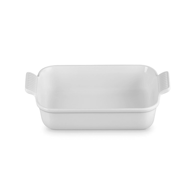 Stoneware Heritage Rectangular Dish, 26cm, White
