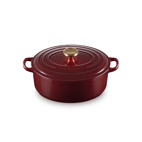 Image showing the Signature Cast Iron Oval Casserole, 27cm, Garnet product.
