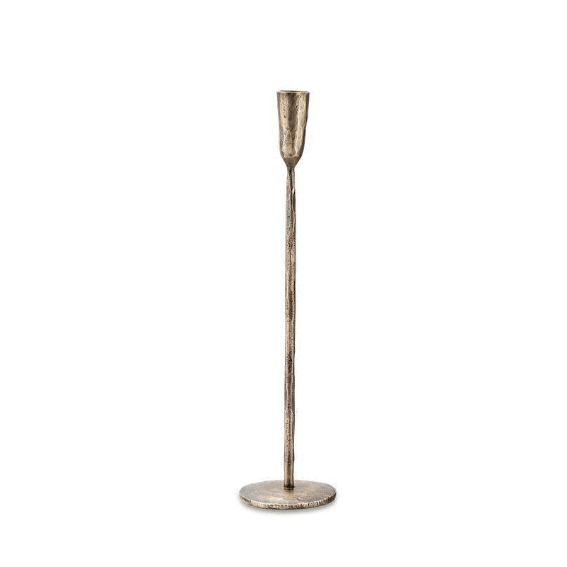 Mbata Candlestick H40cm, Antique Brass