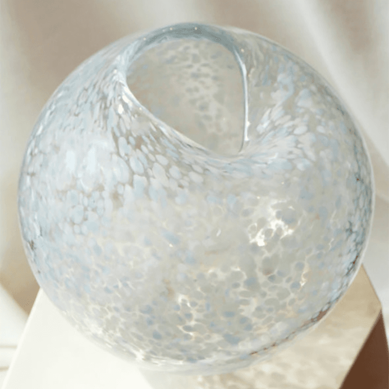 Large Dewdrop Vase, D26cm, Lichen