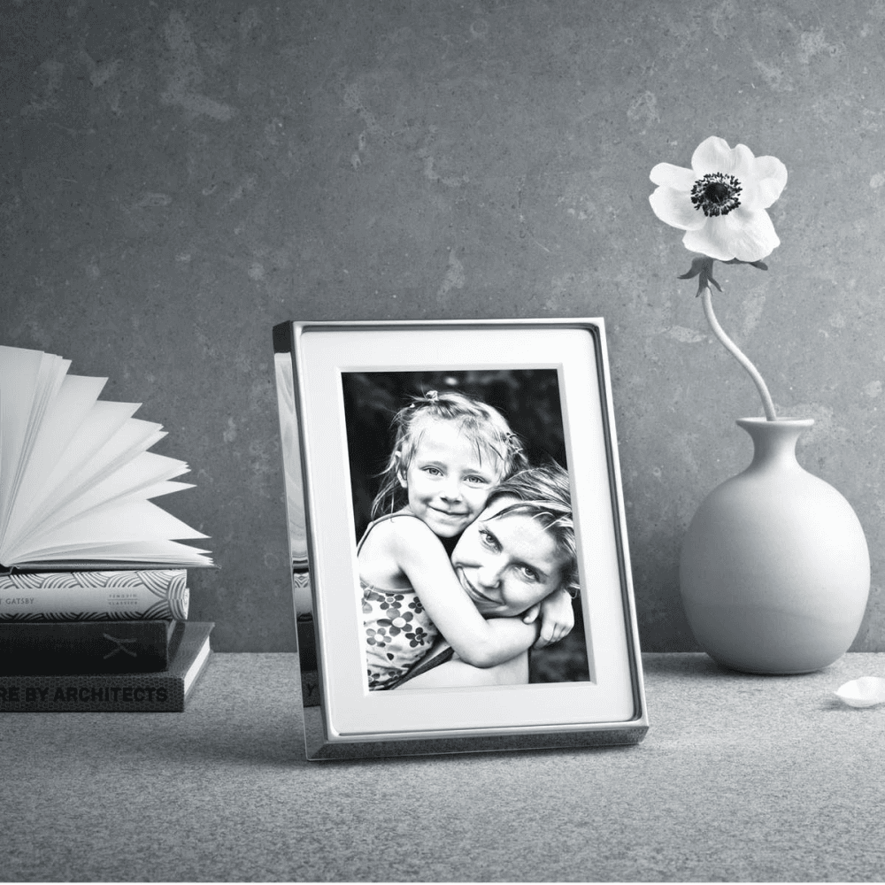 Deco Photograph frame small, 3.1 x 1.5 x 20cm, Mirror Polished Stainless Steel/Plastic