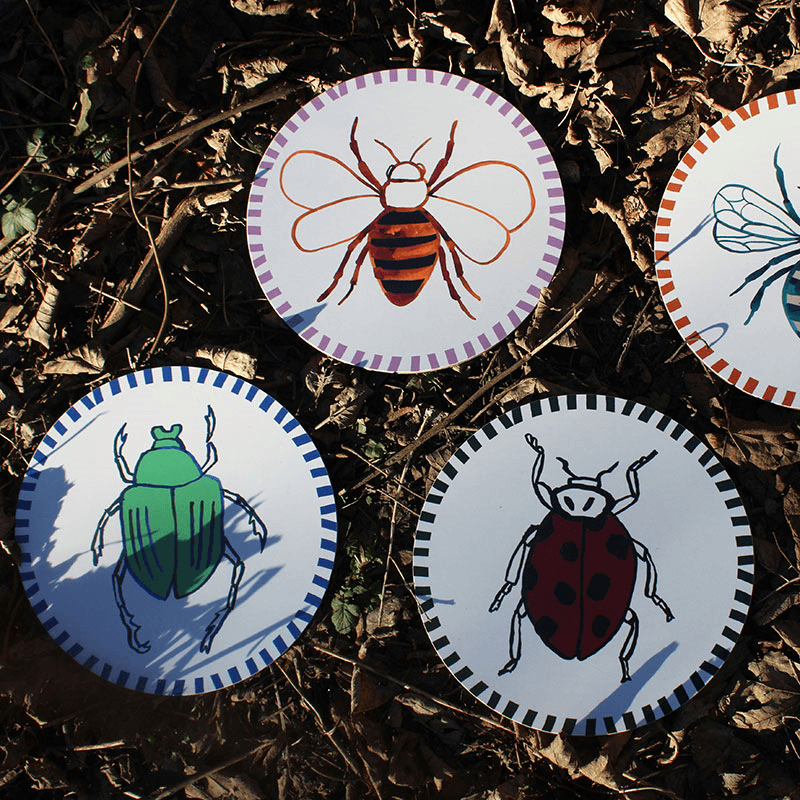 Beetle Placemat, D28cm, Multi