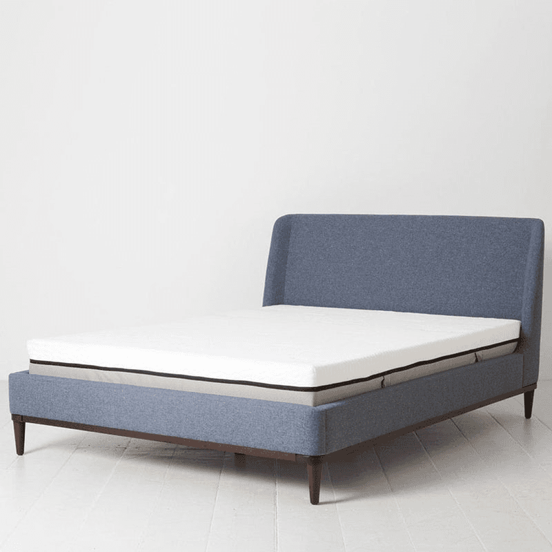 Bed 02 Linen King Size Frame, Midnight