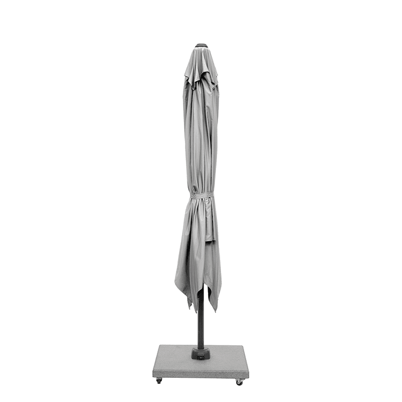 Glow Challenger T2 Sqaure Parasol, 3m, Luna Grey