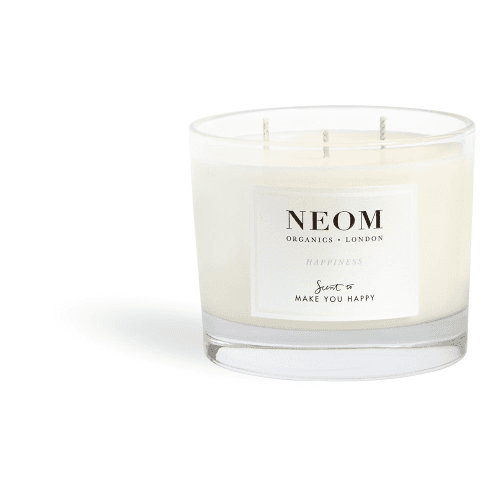 Image showing the Scent to Make You Happy 3 wick scented candle, White product.