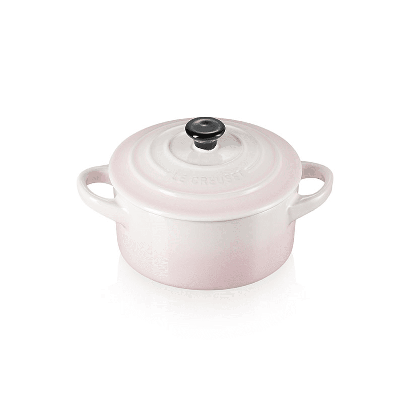 Stoneware Petite round casserole, 9cm, 9cm - 250ml, shell pink
