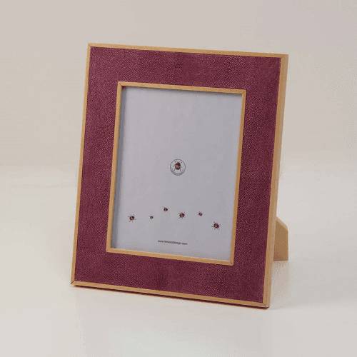 Image showing the Classic Photo  Frame, 10 x 8", Pink Shagreen product.