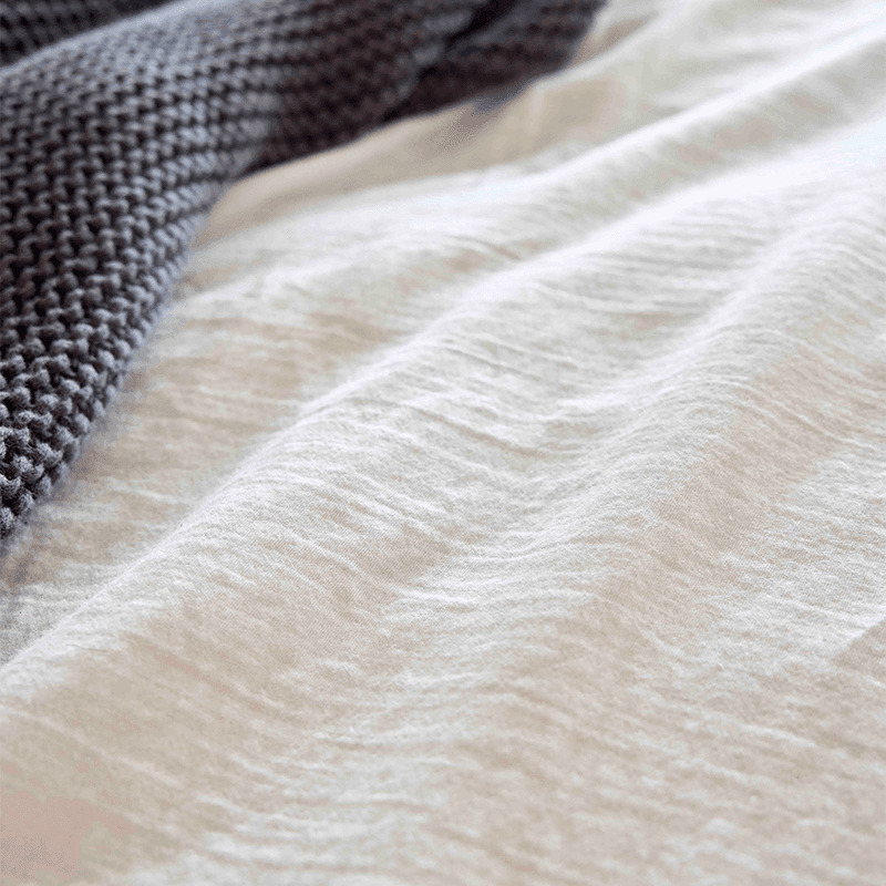 Organic Retreat Fitted Sheet, Double, White
