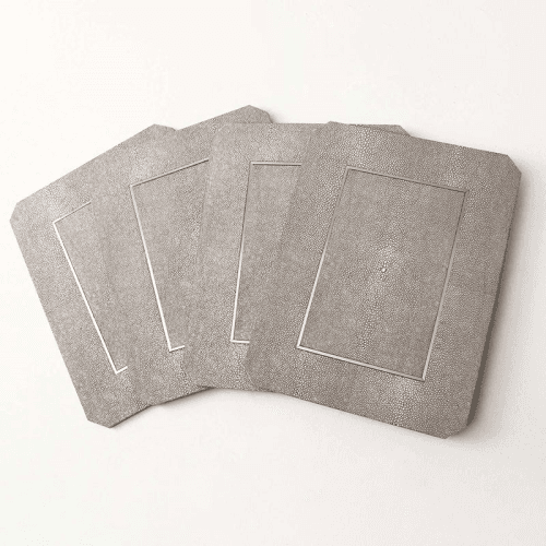 Image showing the Otis Set of 4 Placemats, 20 x 30cm, Barley Shagreen product.