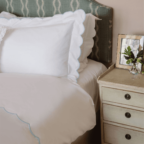 Image showing the Annabelle Duvet Cover, King, Powder Blue product.
