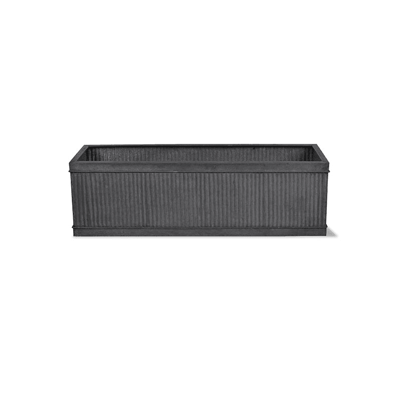 Vence Small window box, H18 x W60 x D20cm, Steel