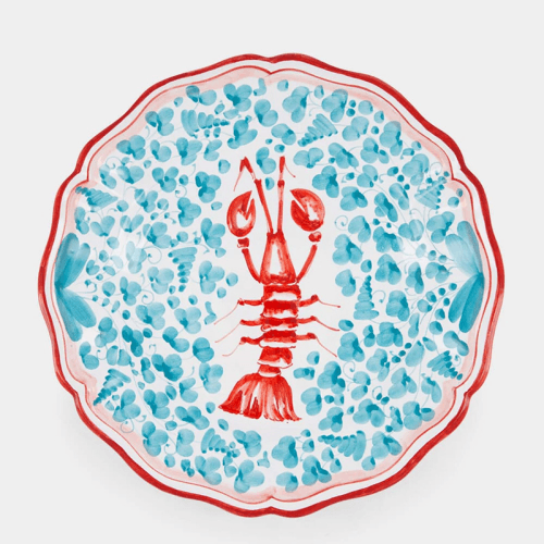 Image showing the Menagerie D'été Plate, D28cm, Blue product.