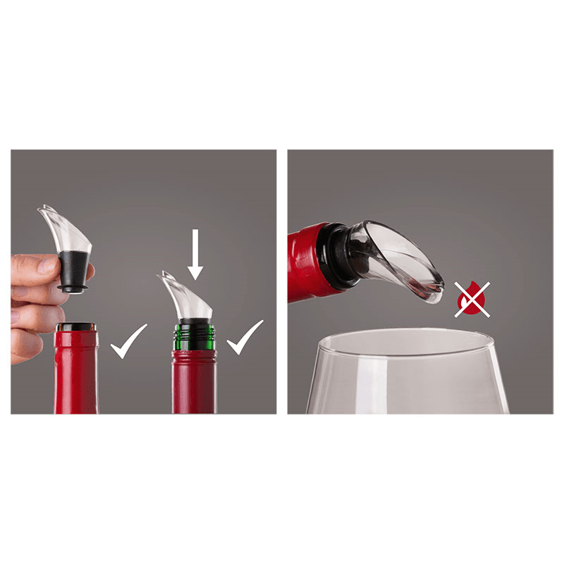 5 Piece Wine Elegant Set, Black