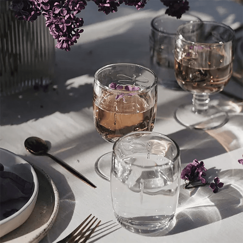 Libellule Set of 6 Stemmed Wine Glasses, 280ml, Clear