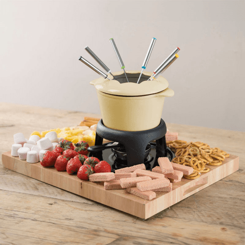Image showing the Fondue set, cream product.