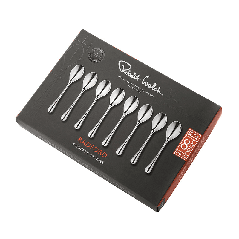 Radford Set of 8 Coffee Spoon, Stainless Steel