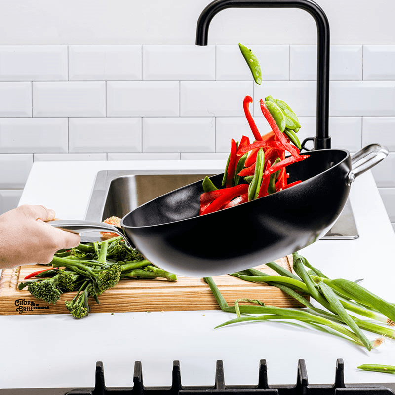 Copenhagen Non-Stick Wok, 30, Black