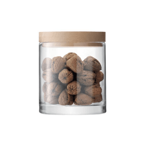 Image showing the Lotta Container, 19cm, clear with ash lid product.