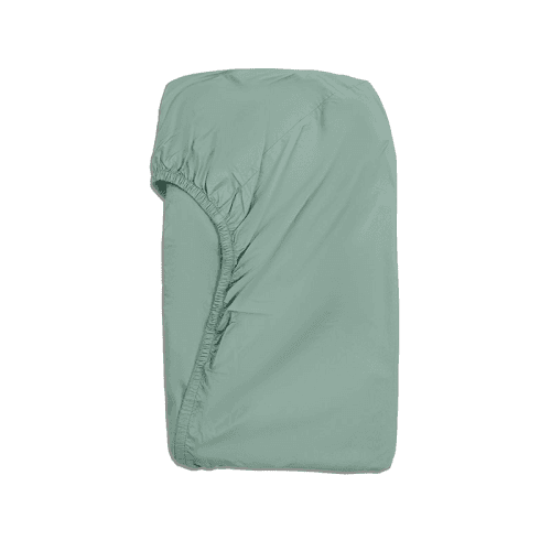 Image showing the Perfect Percale  Fitted Sheet, Superking, Sage Green product.