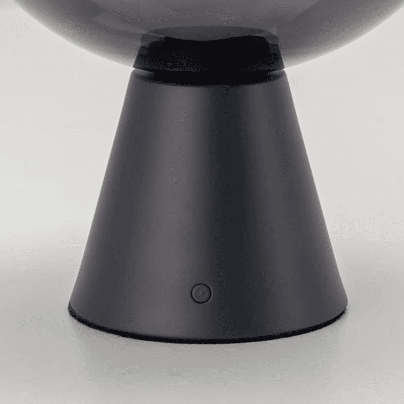 Dome Cordless Table Lamp, H22cm, Charcoal